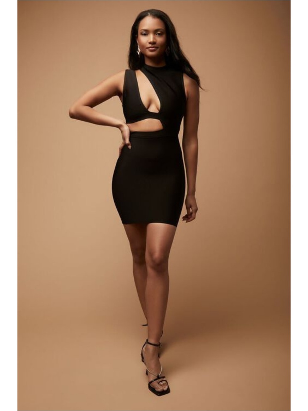 LIMITED EDITION Hervé Léger x Forever 21 Black Cutout Bandage Mini Dress - Sz XS